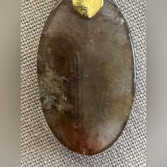 22 inch Bronzite gemstone and Freshwater Pearl bead necklace NWOT - Picture 2 of 15